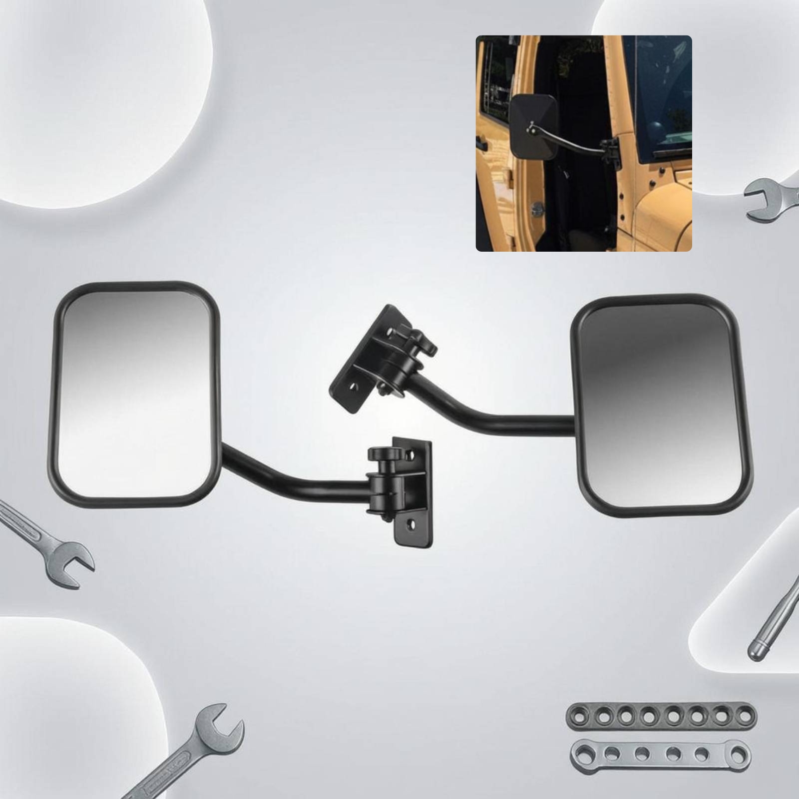Furniture Hardware Fitting - Specchietto Off Road Door Hinge Mirror