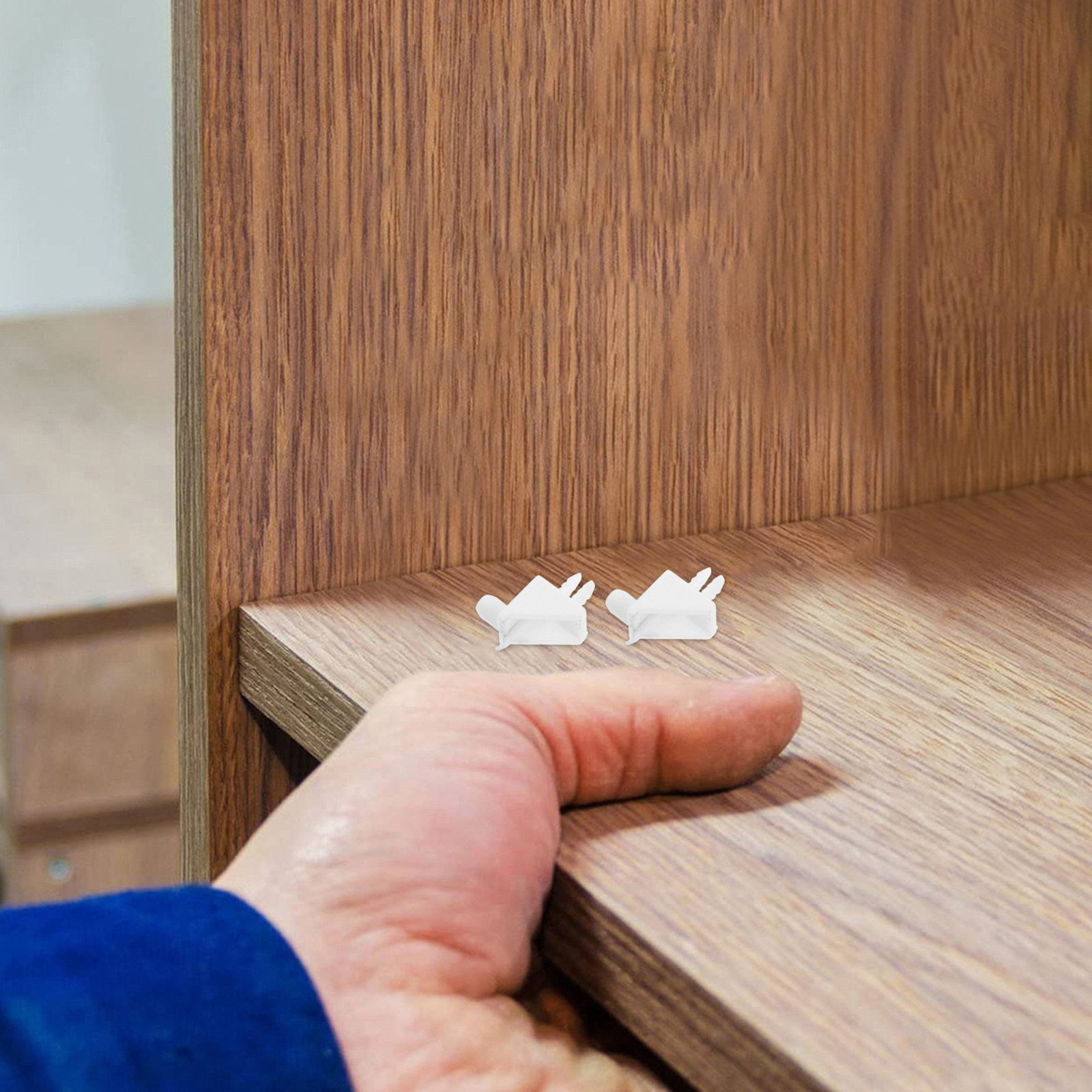 Shelf Peg Support - 30 Buah Braket Sudut Siku-siku Kokoh