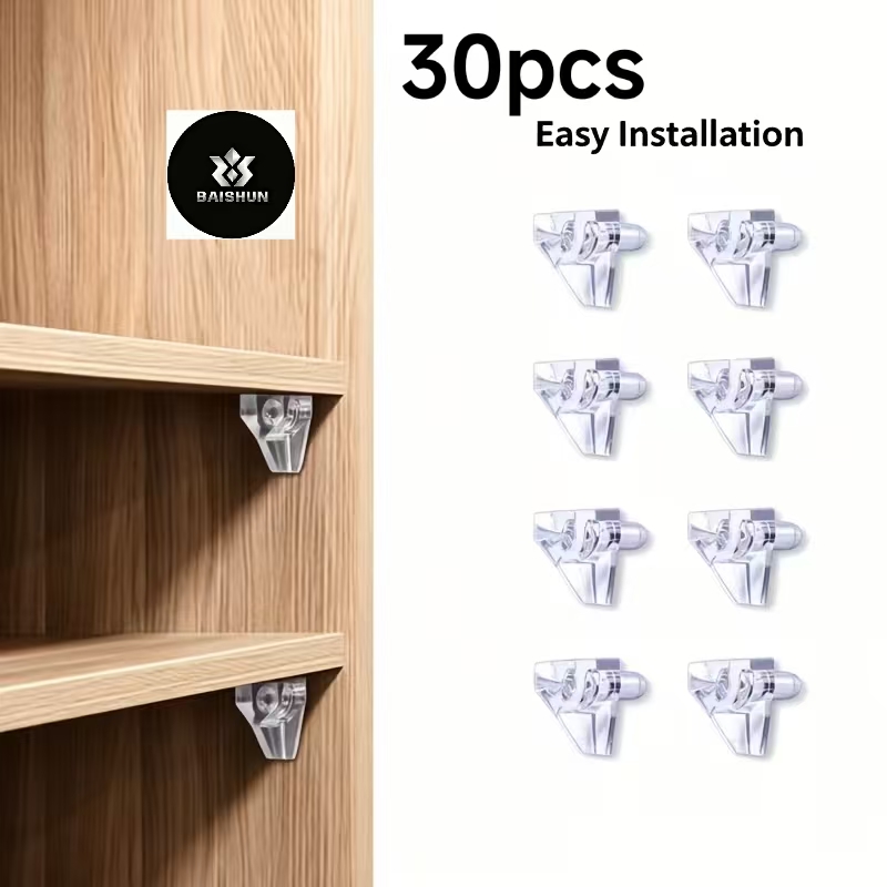 Shelf Peg Support - 30 Buah Pin Penyangga Rak Kabinet,