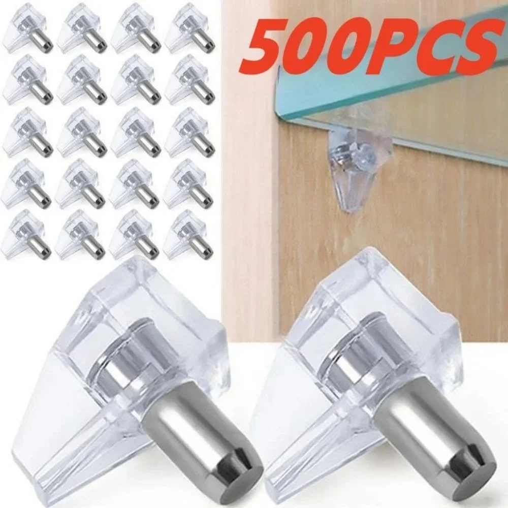 Shelf Peg Support - 500/200/50/10 Buah Rak Transparan Pasak Kancing