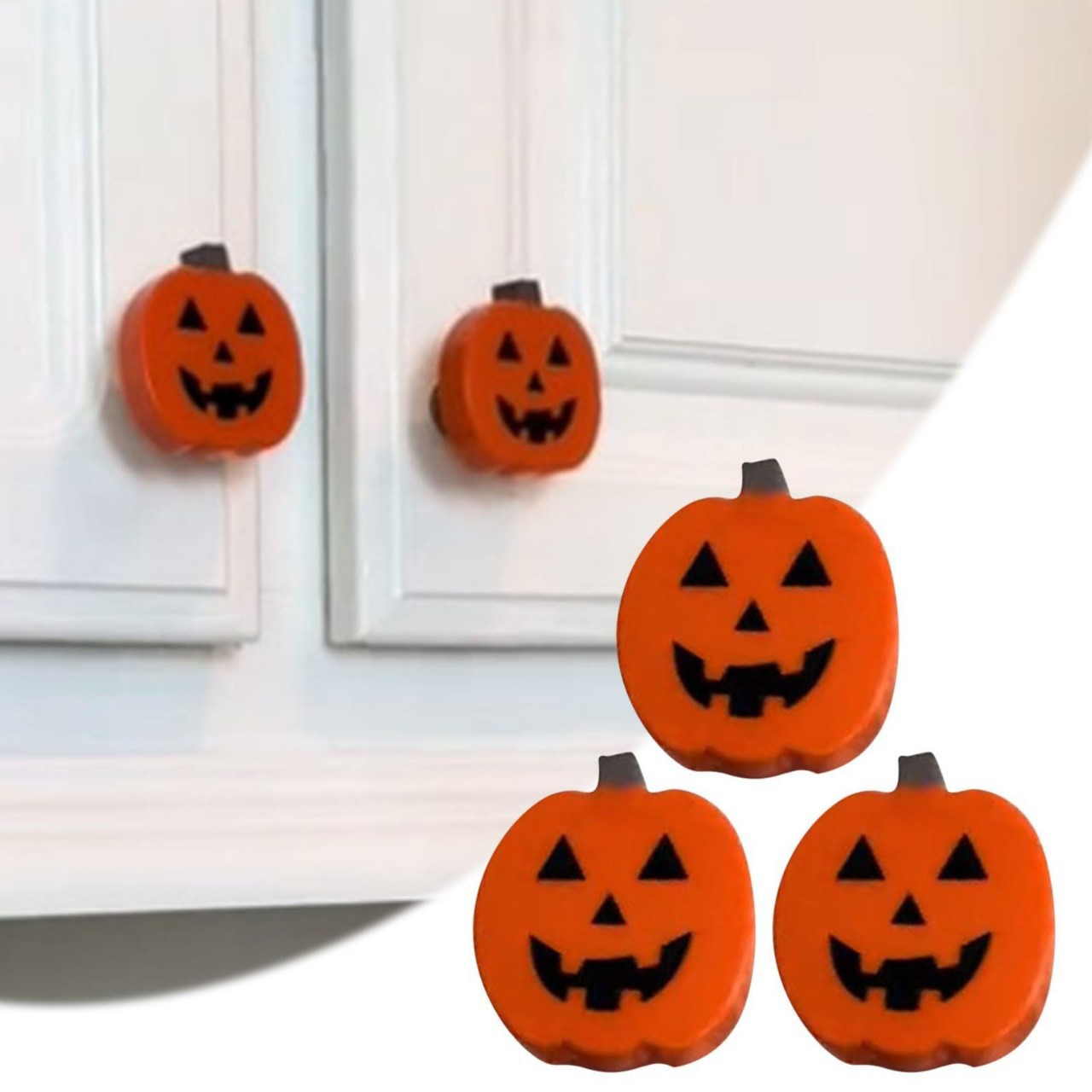 Furniture Joint Hardware - Penutup kenop berbentuk labu Halloween, pegangan