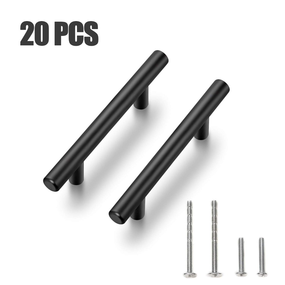 Furniture Hardware Restoration - 20 Buah Tarikan Kabinet Matte Hitam