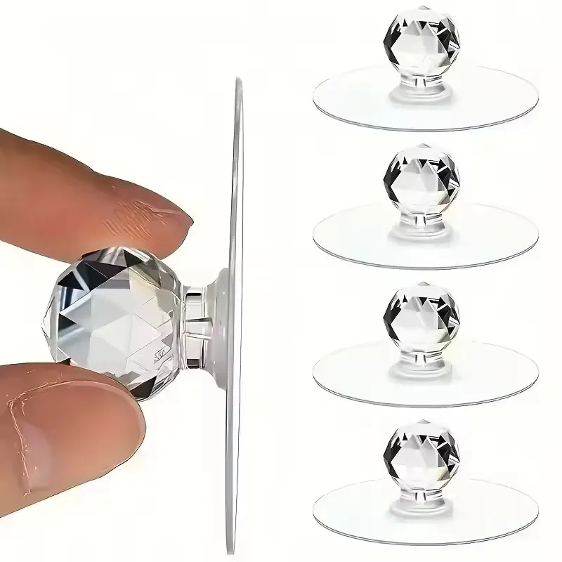 Furniture Hardware Knobs - 20 Buah Kenop Pintu Kristal Transparan