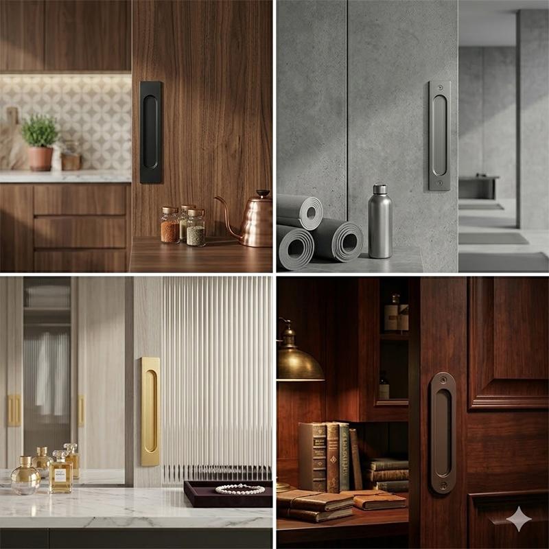 Pegangan Pintu Geser Tanpa Pak - Furniture Hardware Knobs ulasan dan harga