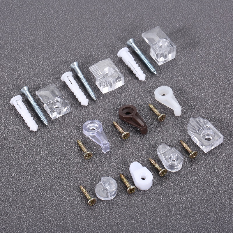 10 Buah Klip Penahan Kaca Plas - Furniture Hardware Connectors ulasan dan harga