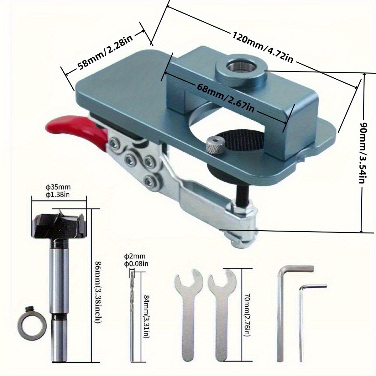 Jig Engsel 35mm - Panduan Pemb - Furniture Hardware Fitting ulasan dan harga
