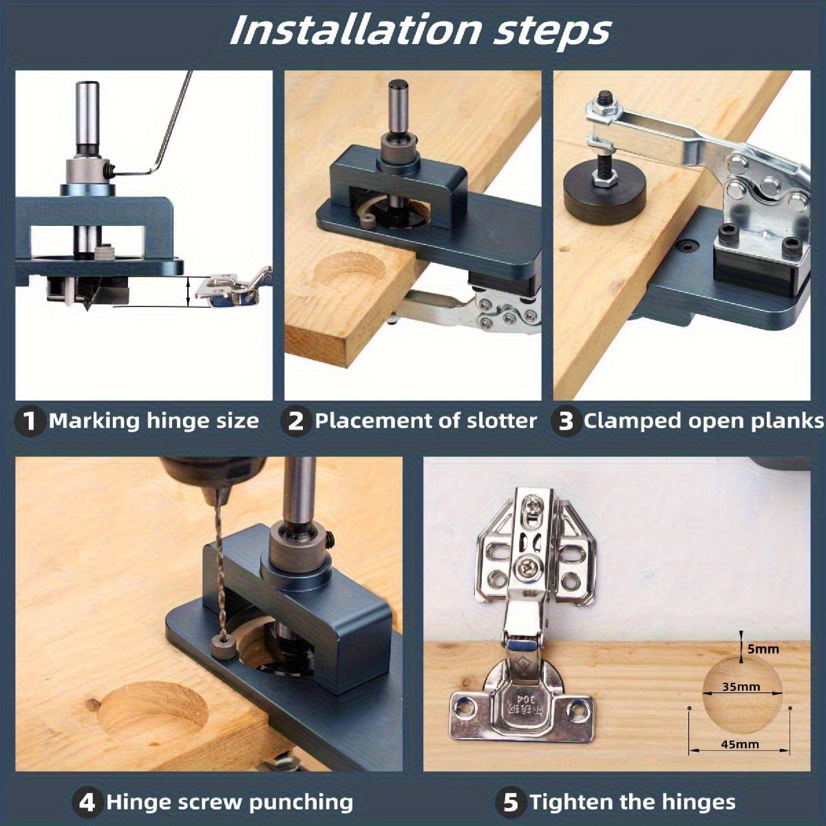 Jig Engsel 35mm - Panduan Pemb - Furniture Hardware Fitting ulasan dan harga