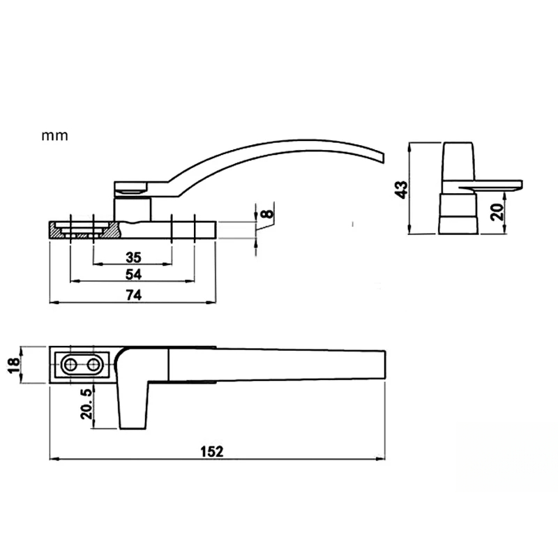 Pegangan jendela pengganti put - Furniture Hardware Fitting ulasan dan harga