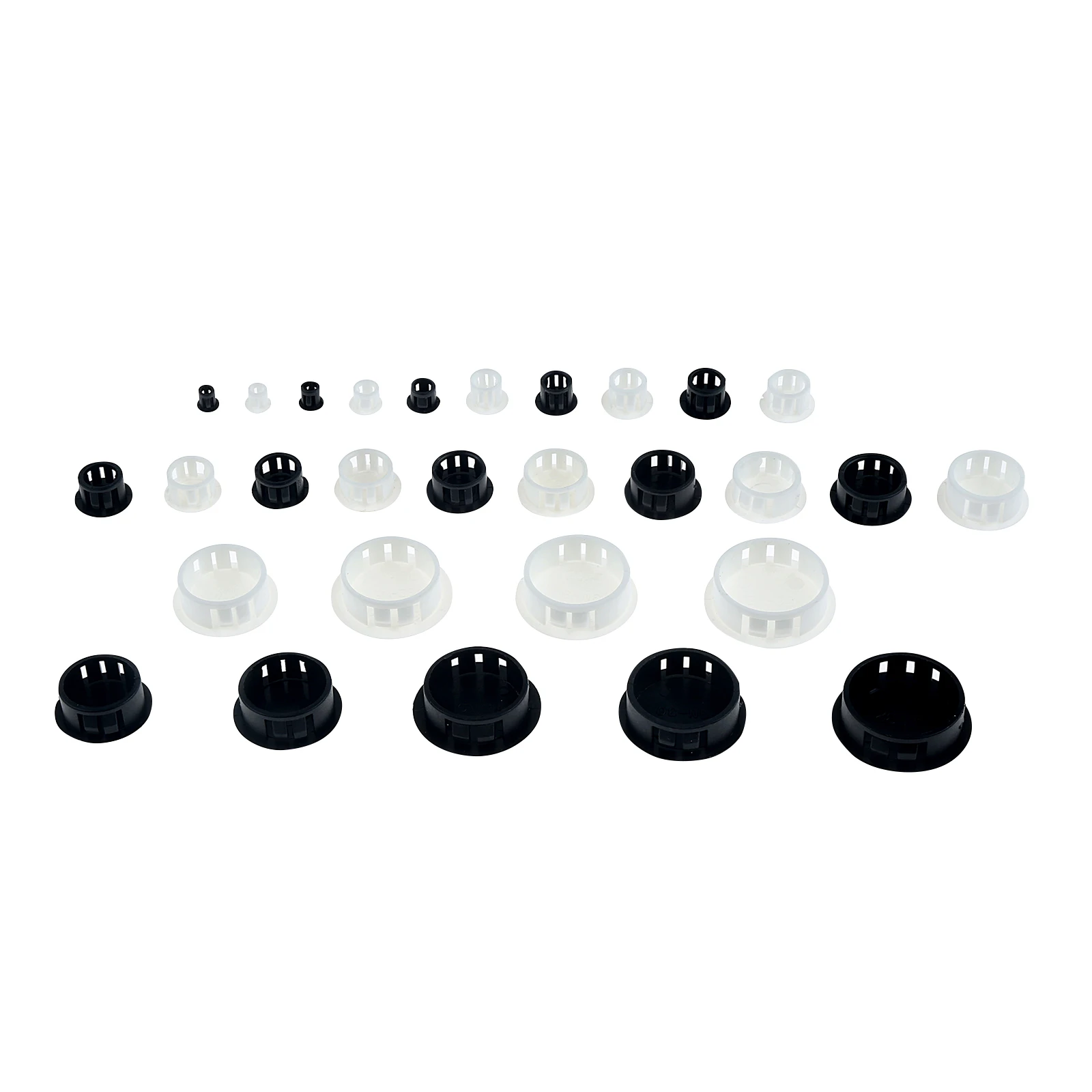 50 buah hitam/putih plastik bu - Furniture Hardware Connectors ulasan dan harga