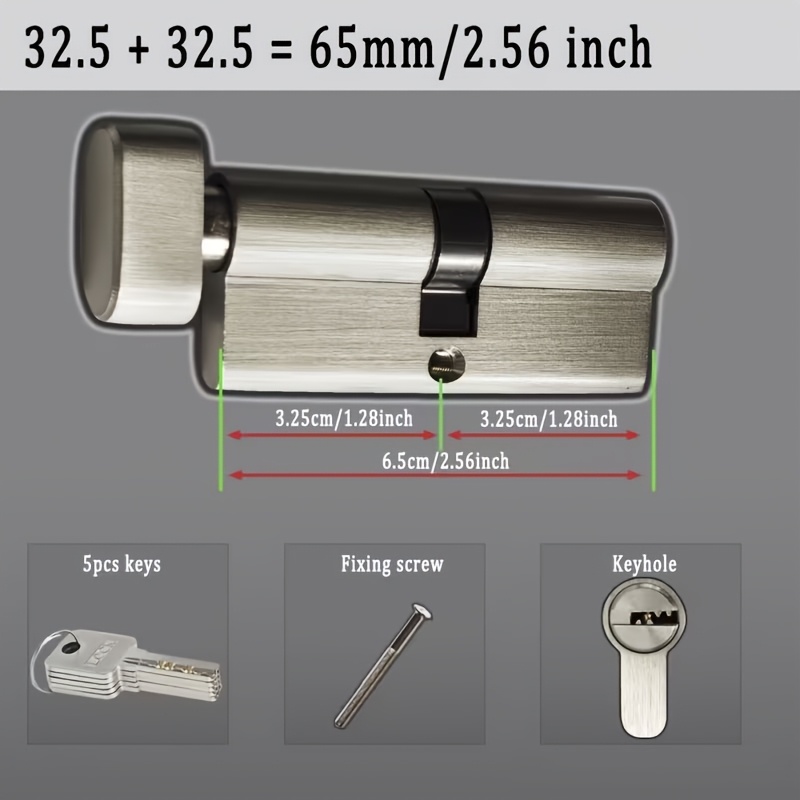 1 Buah Silinder Kunci Anti Mal - Universal Furniture Hardware ulasan dan harga